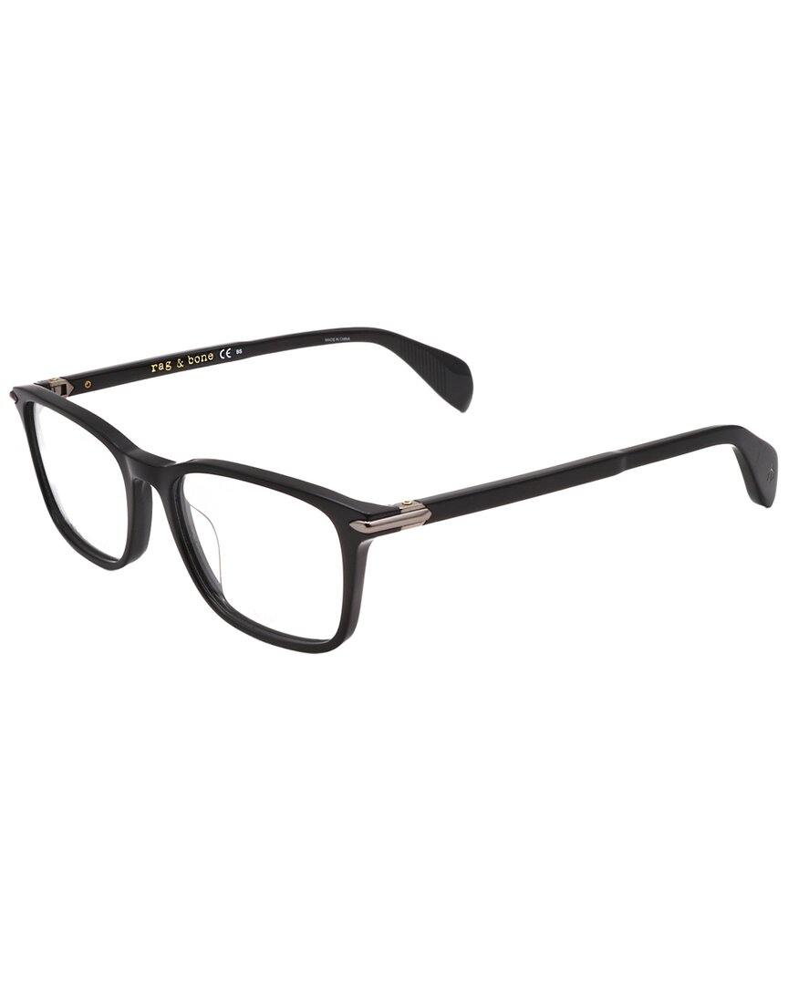 Rag & Bone Men's Rnb7016 53mm Optical Frames In Black
