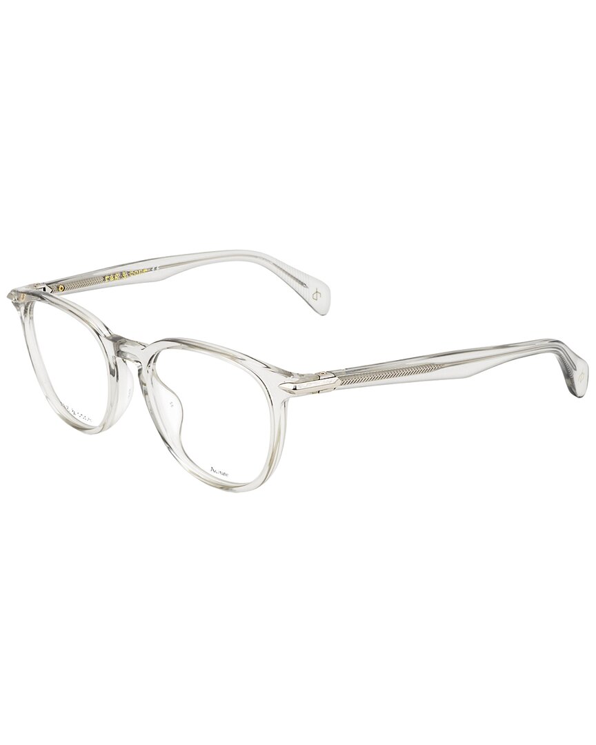Rag & Bone Men's Rnb7028 50mm Optical Frames In Grey