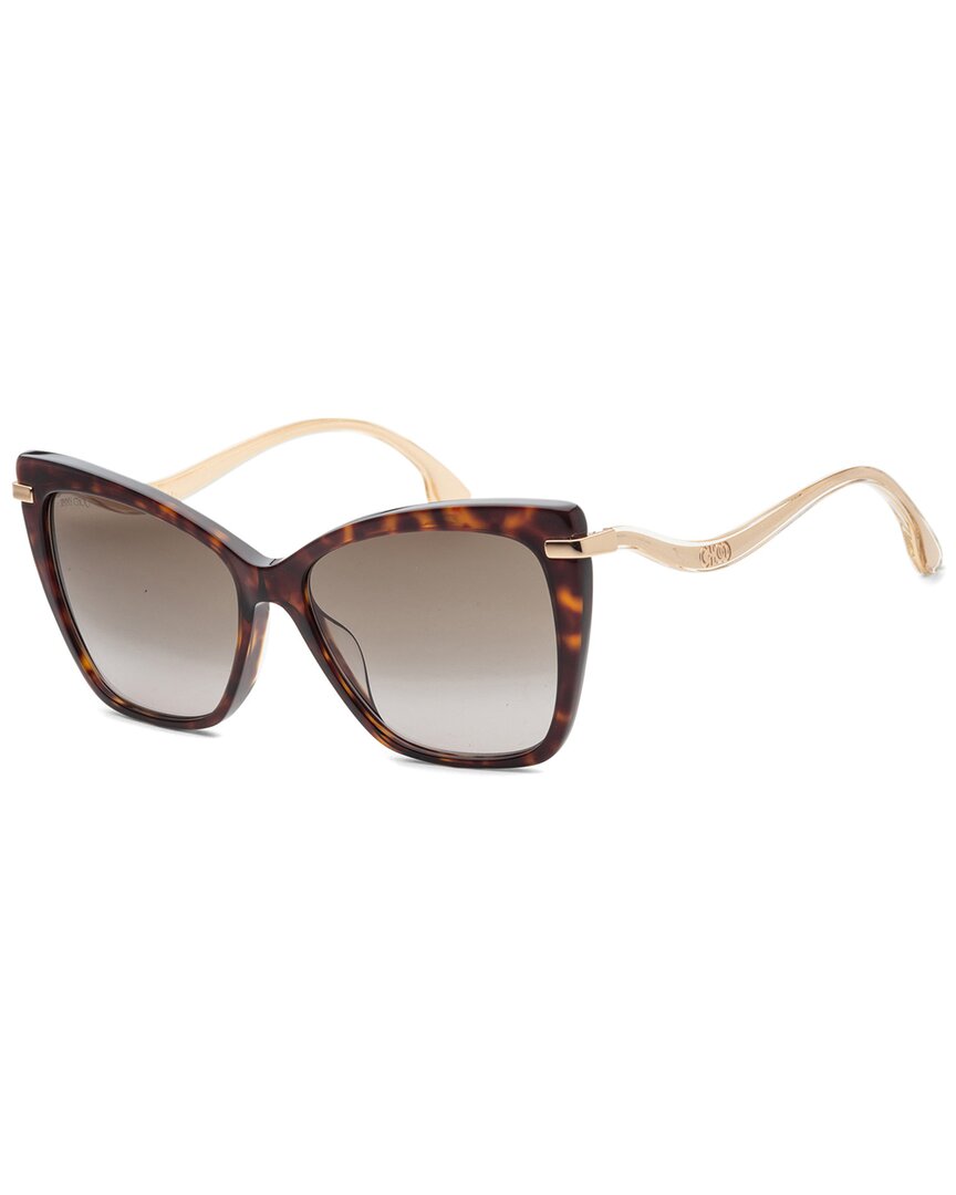 Shop Jimmy Choo Women's Selbygs 57mm Sunglasses In Brown