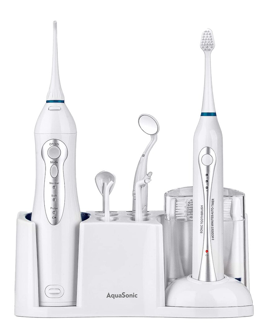 Aquasonic Rechargeable Toothbrush & Water Flosser