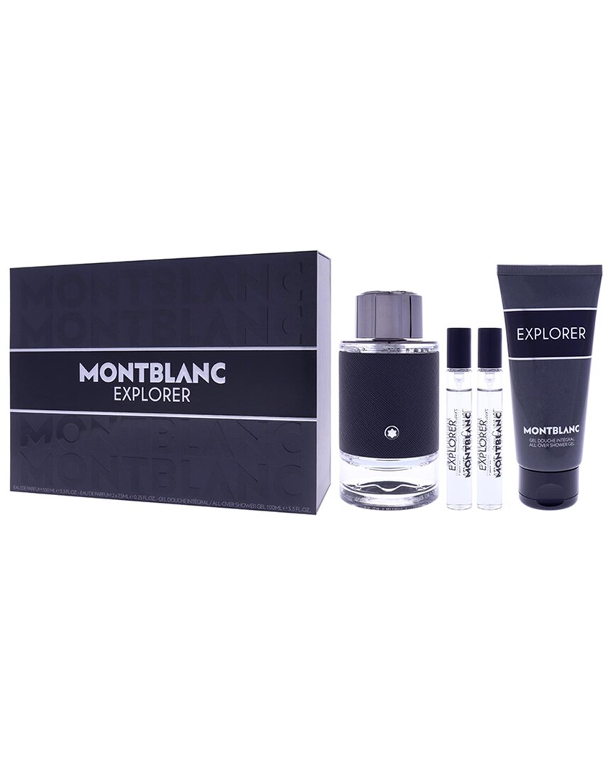 Montblanc Men's Explorer Parfum 4pc Gift Set In Multi