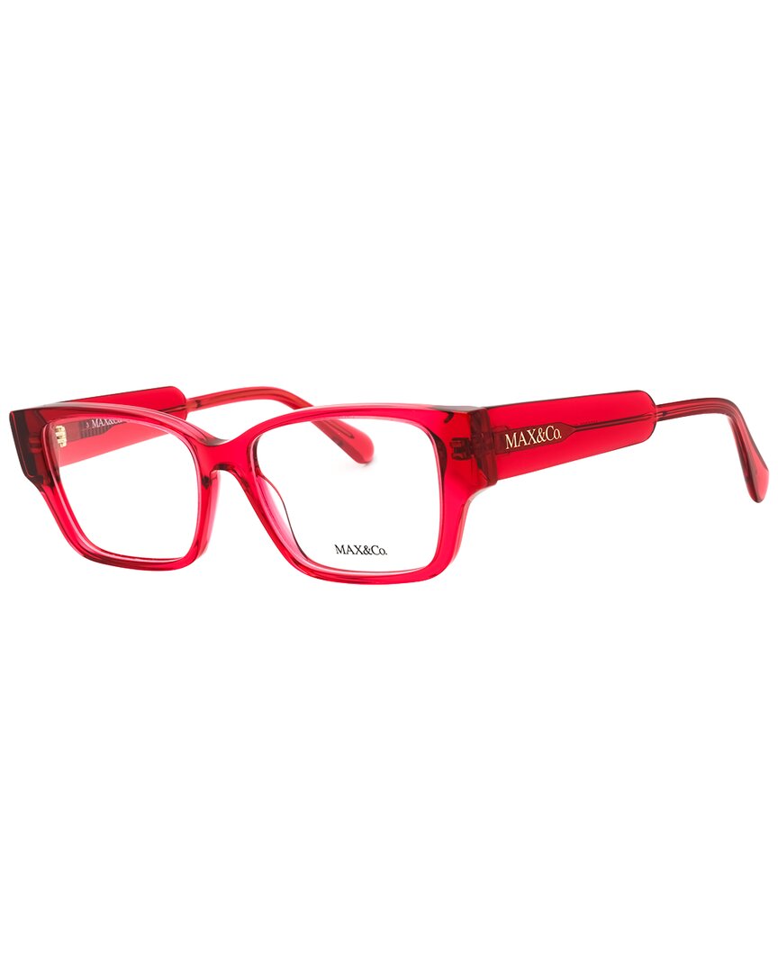 Max & Co By Maxmara Max & Co By Max Mara Women's Mo5095 52mm Optical Frames In Red