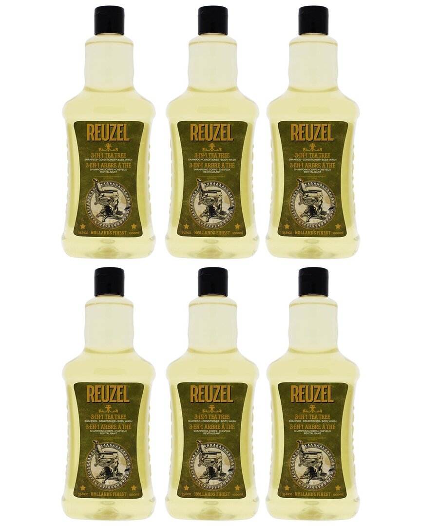 Reuzel Men's 33.81oz 3-in-1 Tea Tree Shampoo - Pack Of 6