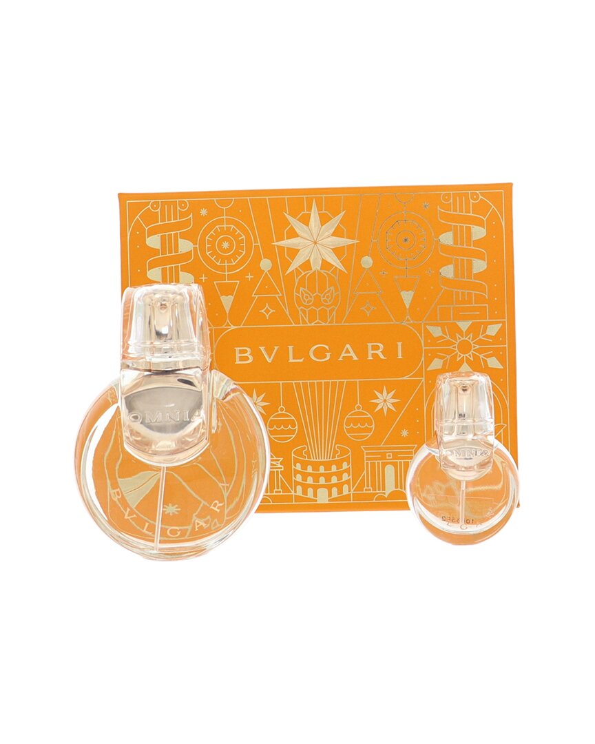 Bvlgari Women's Omnia Crystalline Edt Spray 2pc Gift Set In Transparent