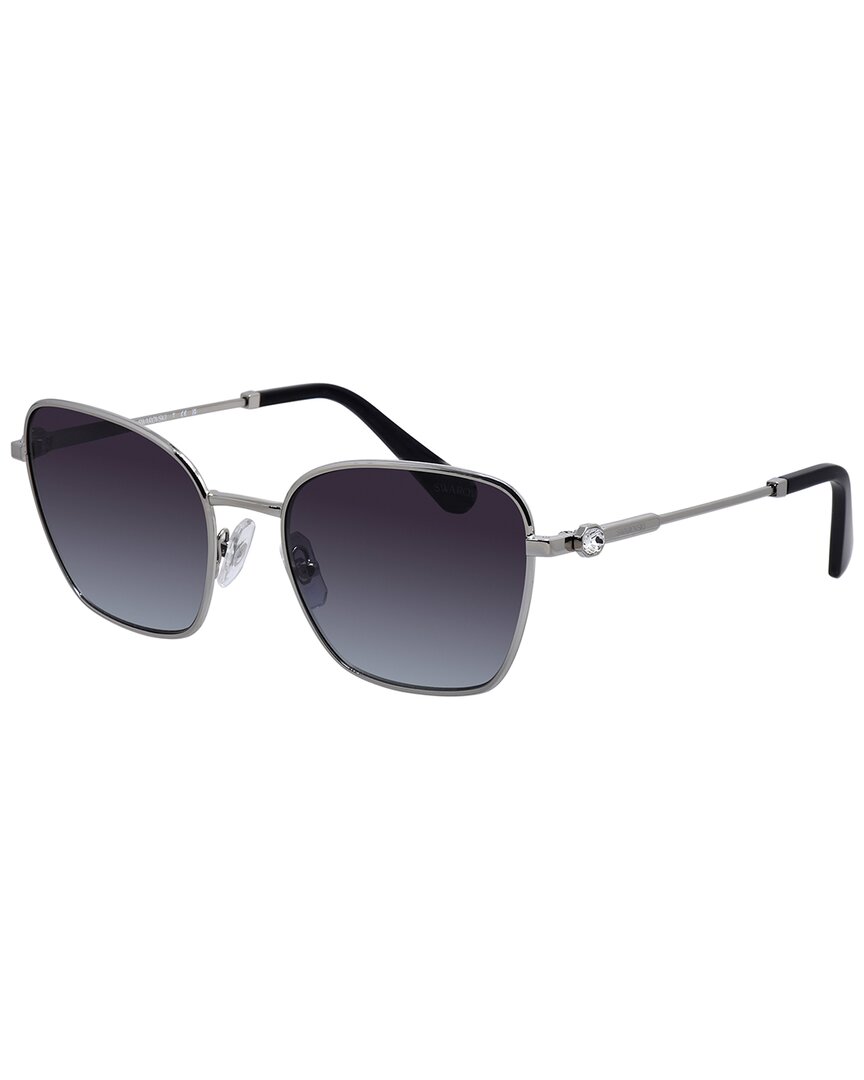 Swarovski Women's Silver/Grey Sk7029 55Mm Sunglasses