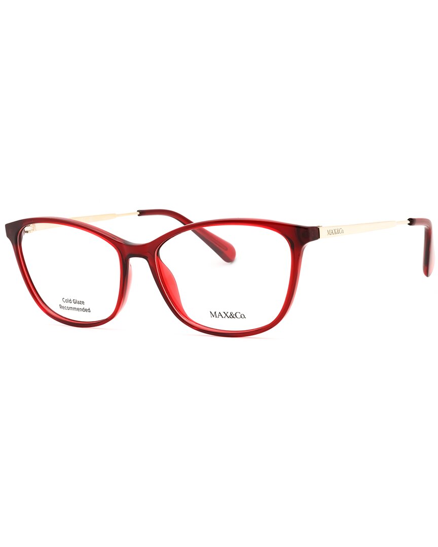 Max & Co By Maxmara Max & Co By Max Mara Women's Mo5083 56mm Optical Frames In Red