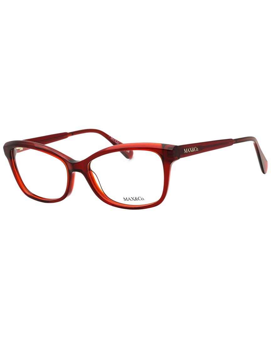 Max & Co By Maxmara Max & Co By Max Mara Women's Mo5127 53mm Optical Frames In Red