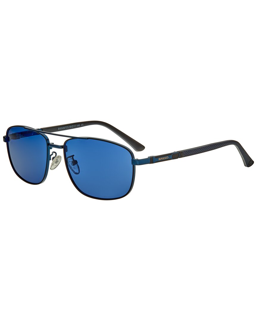 Breed Bertha Men's Bsg067c5 55mm Polarized Sunglasses In Blue
