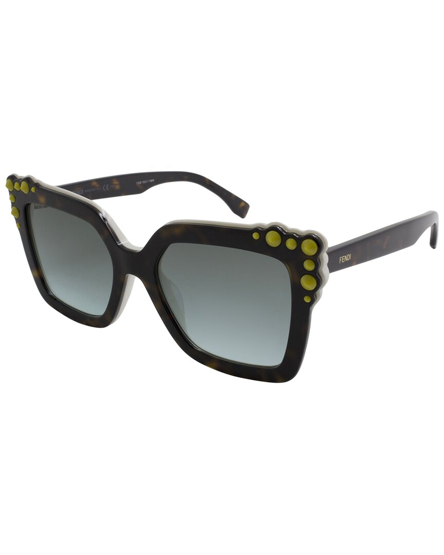 Fendi Women's Ff0260s 52mm Sunglasses In Green