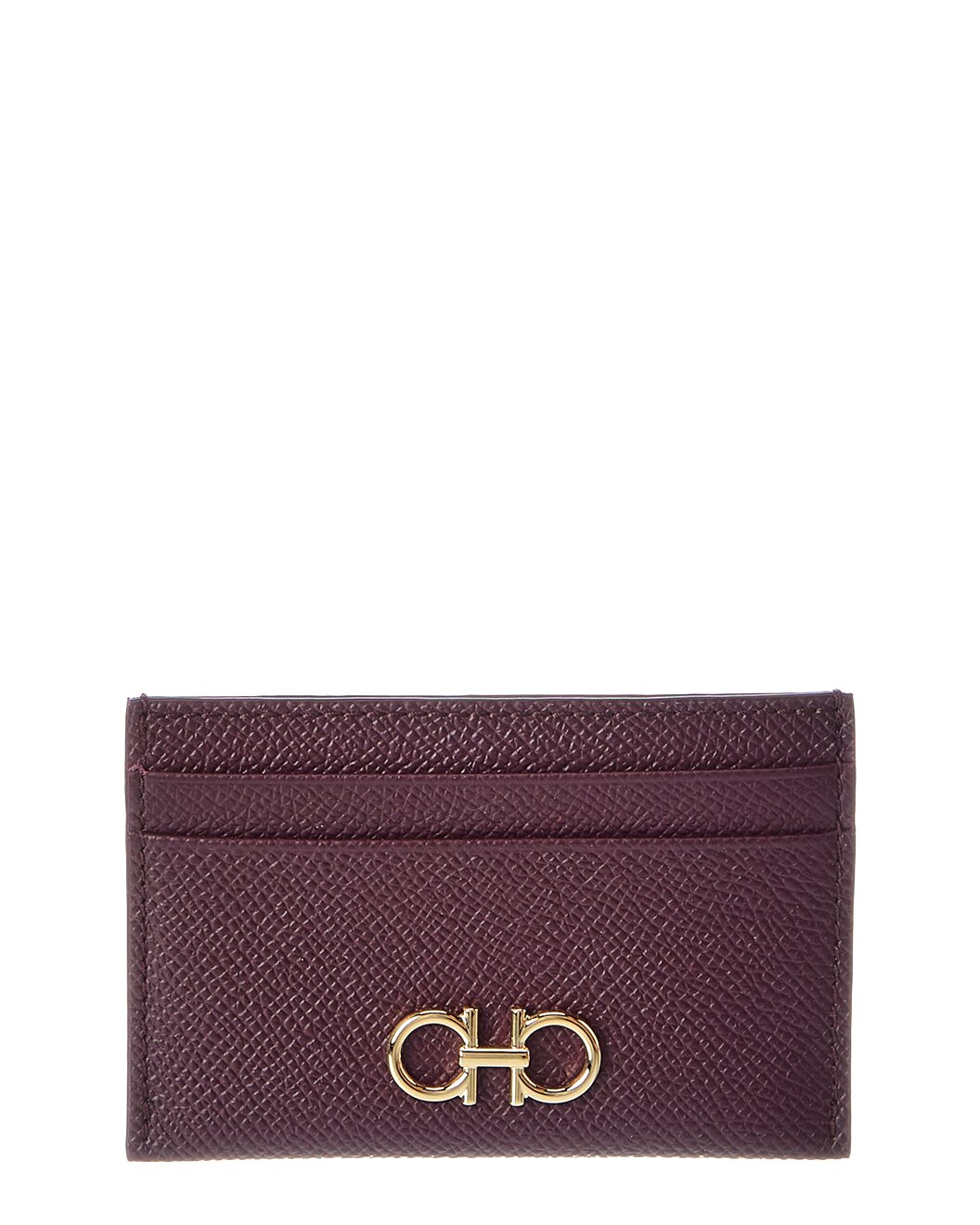 Ferragamo Gancini Leather Card Holder