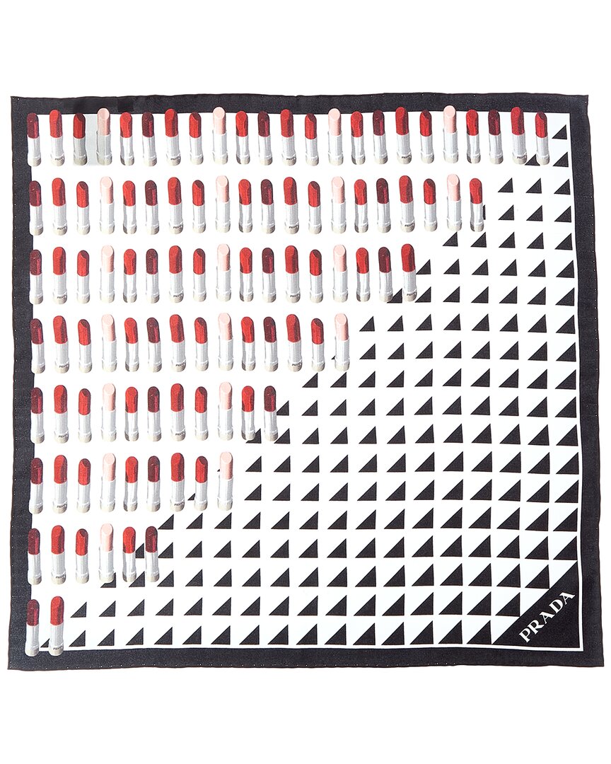 Prada Printed Silk Scarf