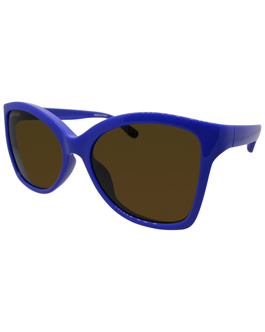 Balenciaga Women's Bb0150s 58mm Sunglasses In Blue
