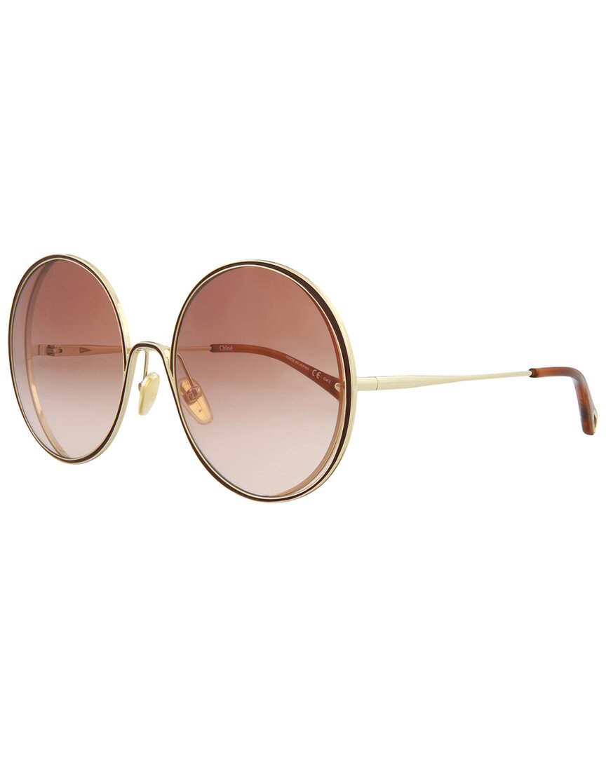 Chloé Women's Ch0037sa 61mm Sunglasses In Gold