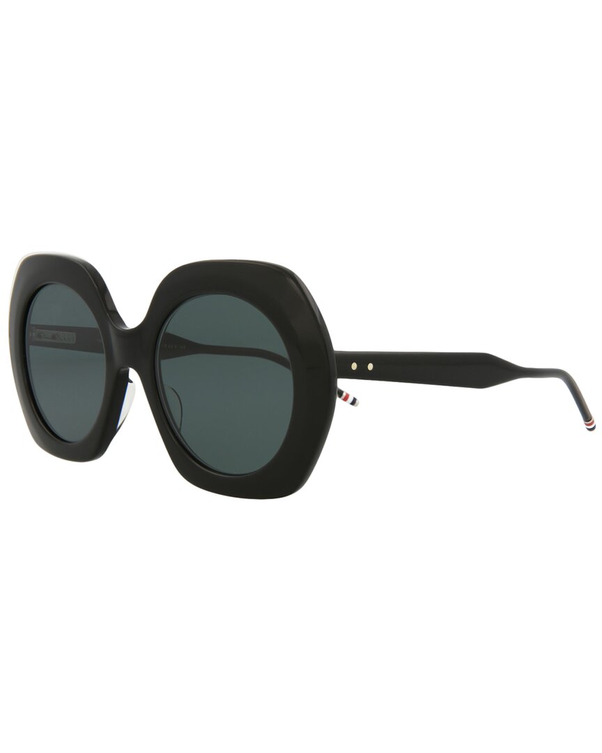Shop Thom Browne Women's Tbs509 54mm Sunglasses In Black