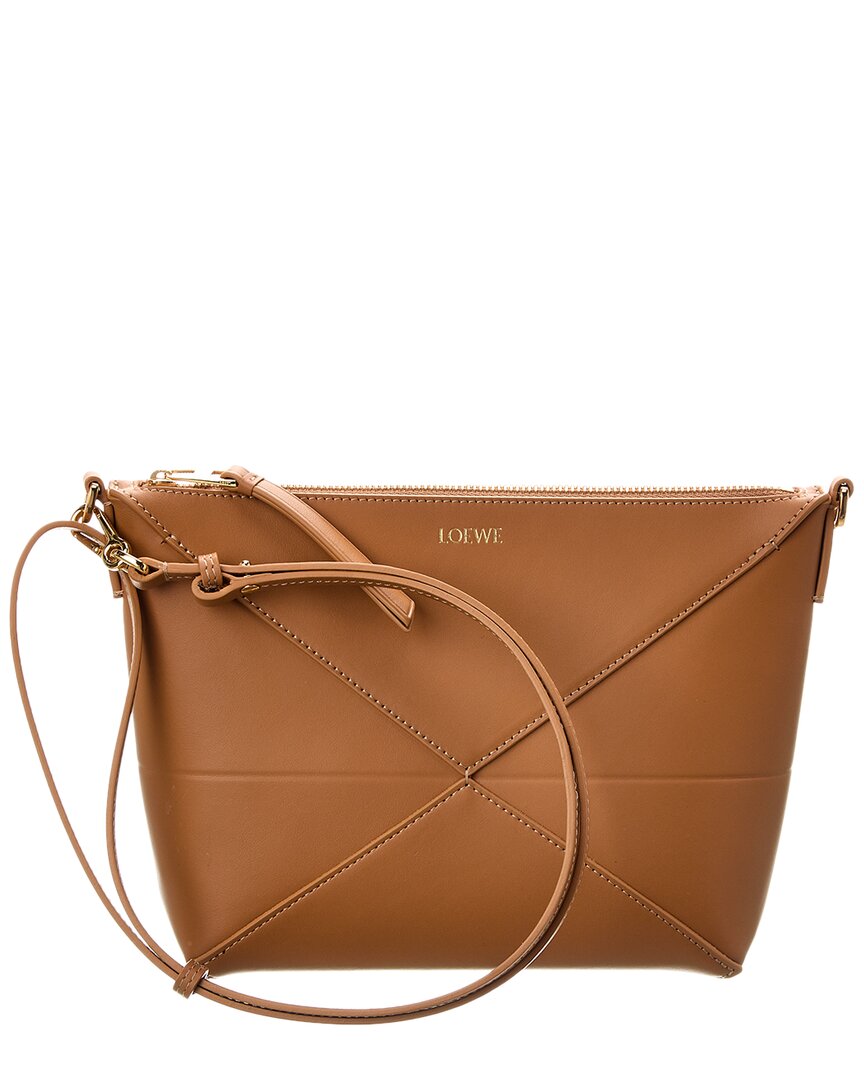 Loewe Puzzle Fold Pouch In Brown