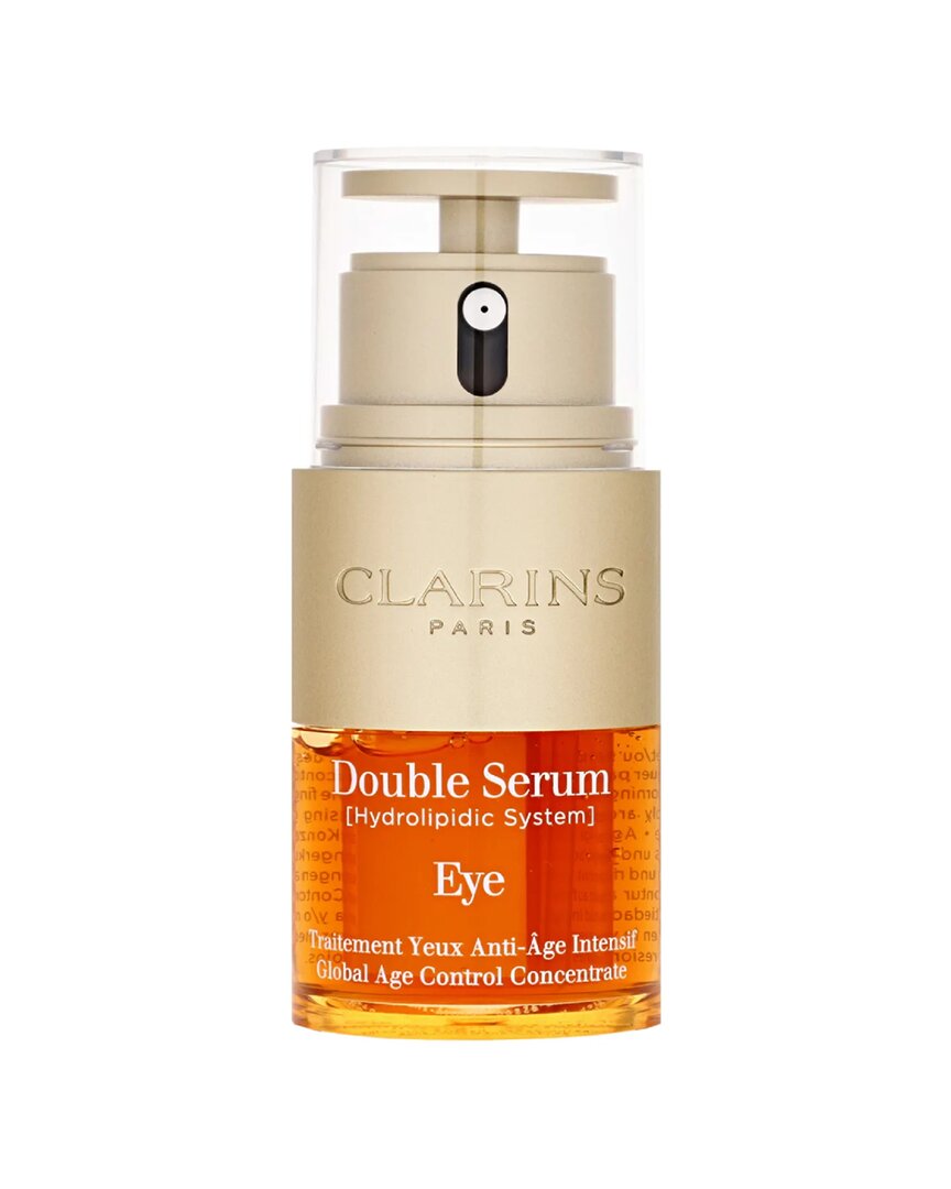 Clarins 0.6oz Double Serum Eye Global Age Control Concentrate In White