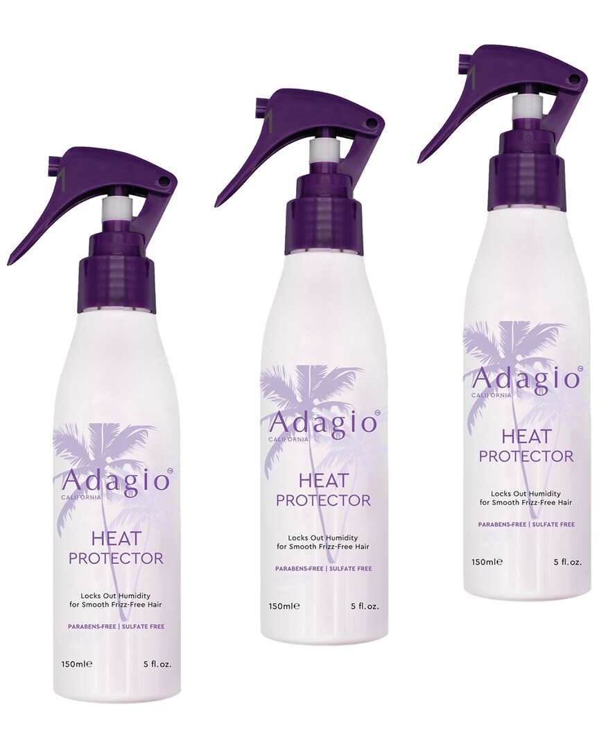 Adagio California Unisex 3pk Heat Protector In White