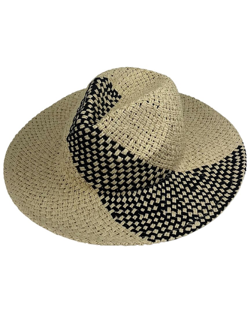 Marcus Adler Straw Panama Hat In Black