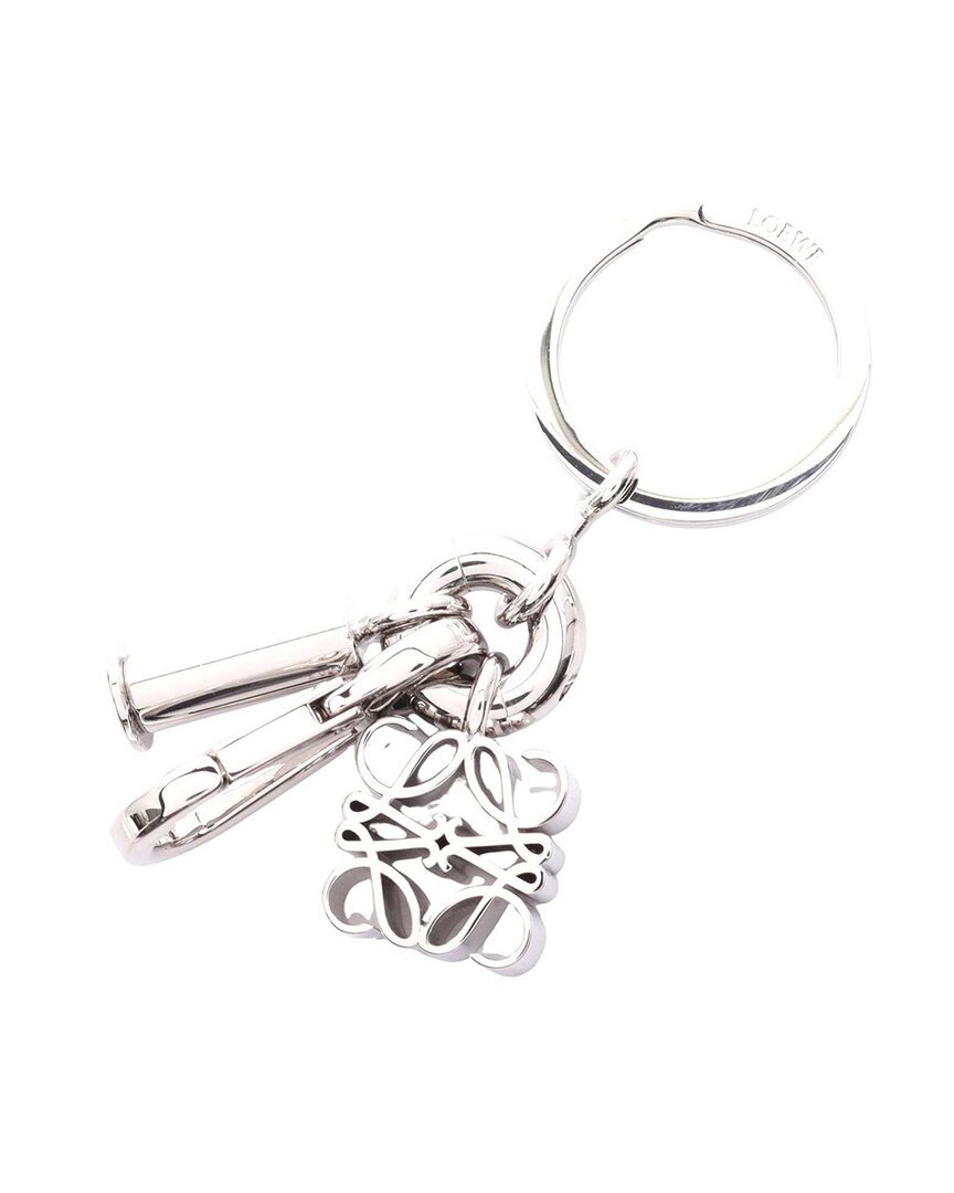 Pre-owned Loewe Anagram Metal Keychain (authentic Pre-loved)