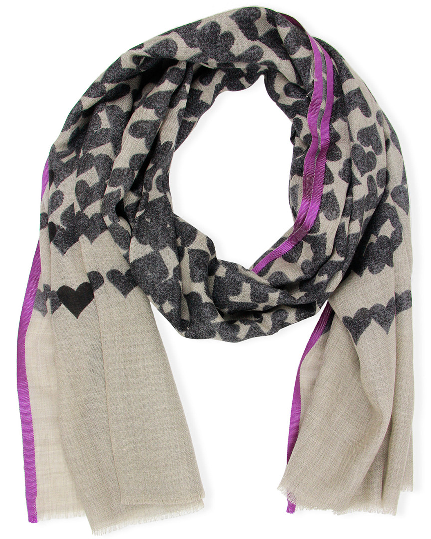 Saachi Heart Wool & Silk-blend Scarf