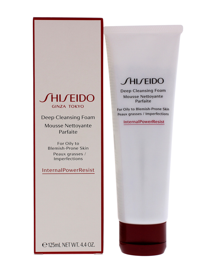Shiseido Deep Cleansing Foam For Women 4.4 oz Cleanser In Silver