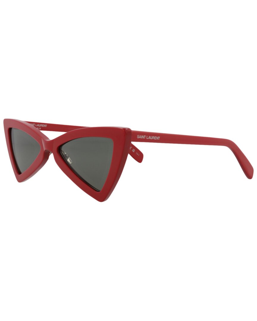 Saint Laurent Women's Sl207jerry 53mm Sunglasses In Red