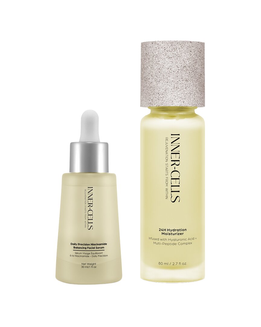 Inner Cells Unisex 3.7oz 24h Hydration & Balance Renewal Set With Niacinamide