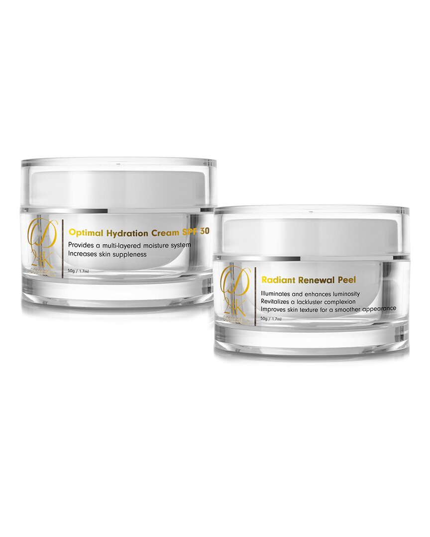 D24k 3.4oz Optimal Hydration Cream Spf 30   & Radiant Renewal Facial Peel
