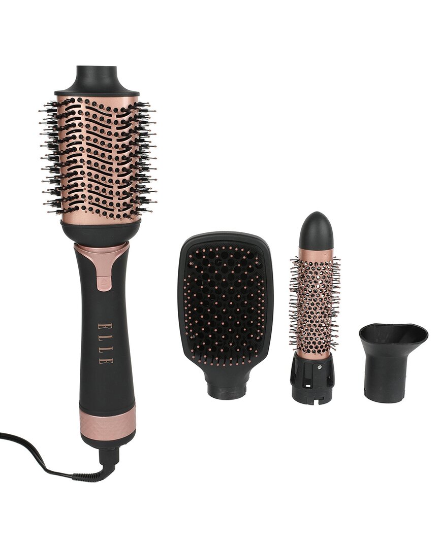 Elle Premiere 4-in-1 Hair Dryer Brush With 4 Interchangeable Heads