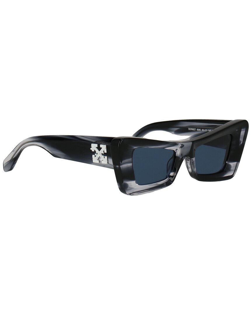 Off-white ™ Unisex Accra 49mm Sunglasses In Blue