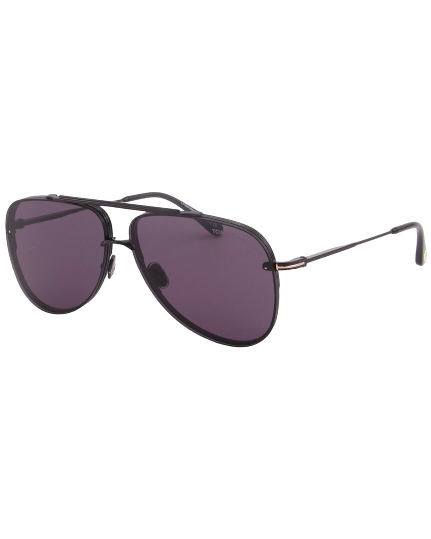 Tom Ford Men's Leon 62mm Sunglasses In Black