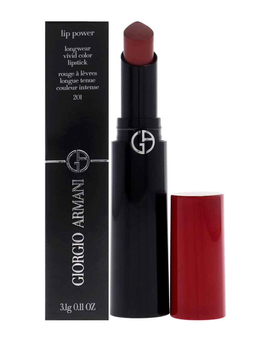 Giorgio Armani 0.11oz Lip Power Longwear Vivid Color Lipstick - 201 Majestic