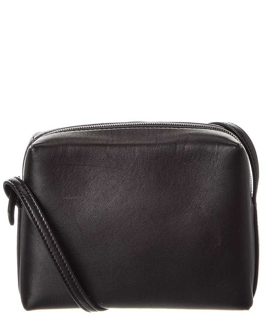 The Row Regent Leather Crossbody In Black