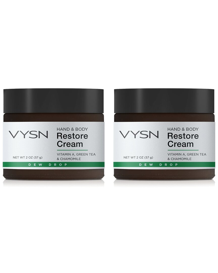 Vysn Unisex 2oz Hand & Body Restore Cream - Vitamin A, Green Tea & Chamomile - 2 Pack