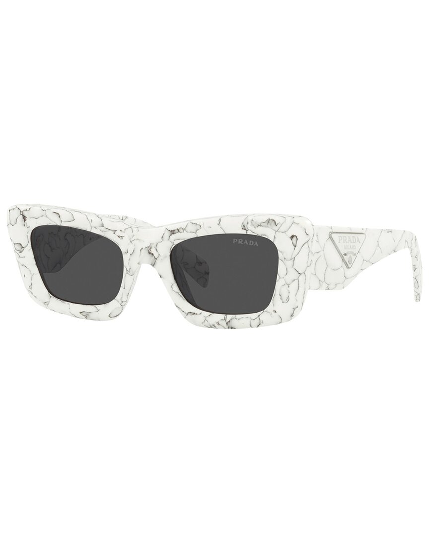 Shop Prada Women's Pr13zsf 52mm Sunglasses In White