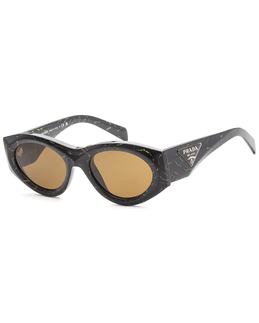 Shop Prada Women's Pr20zs 53mm Sunglasses In Black