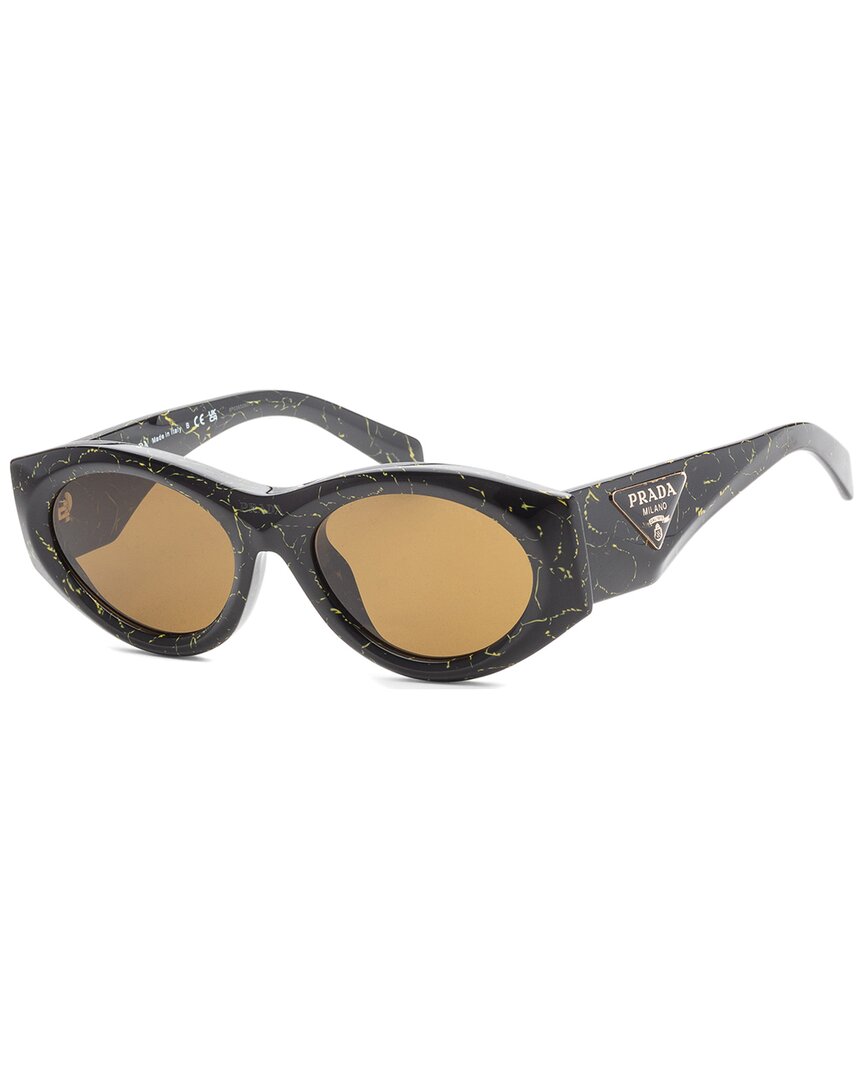 Shop Prada Women's Pr20zsf 54mm Sunglasses In Black