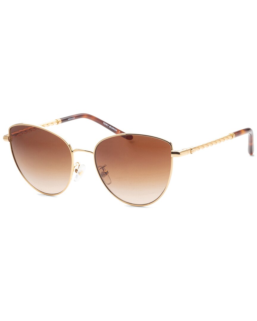 Tory Burch Women's Ty6091 56mm Sunglasses In Gold