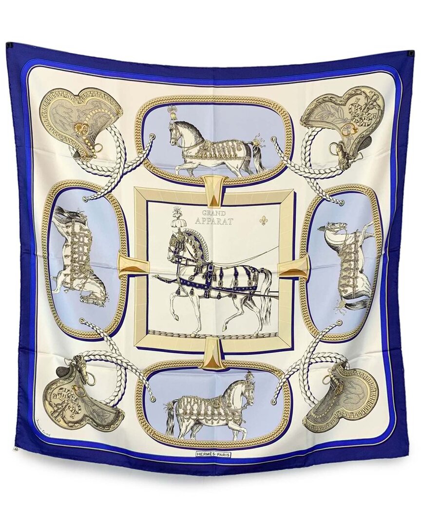 Pre-owned Hermes Hermès Silk Scarf Carre 90 (authentic Pre-loved)