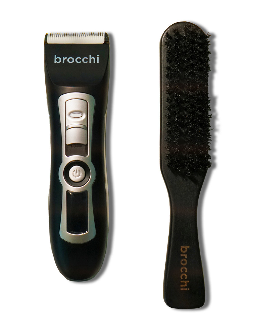Sebastian Brocchi Brocchi Electric Trimmer + Polishing Paddle Brush In Black