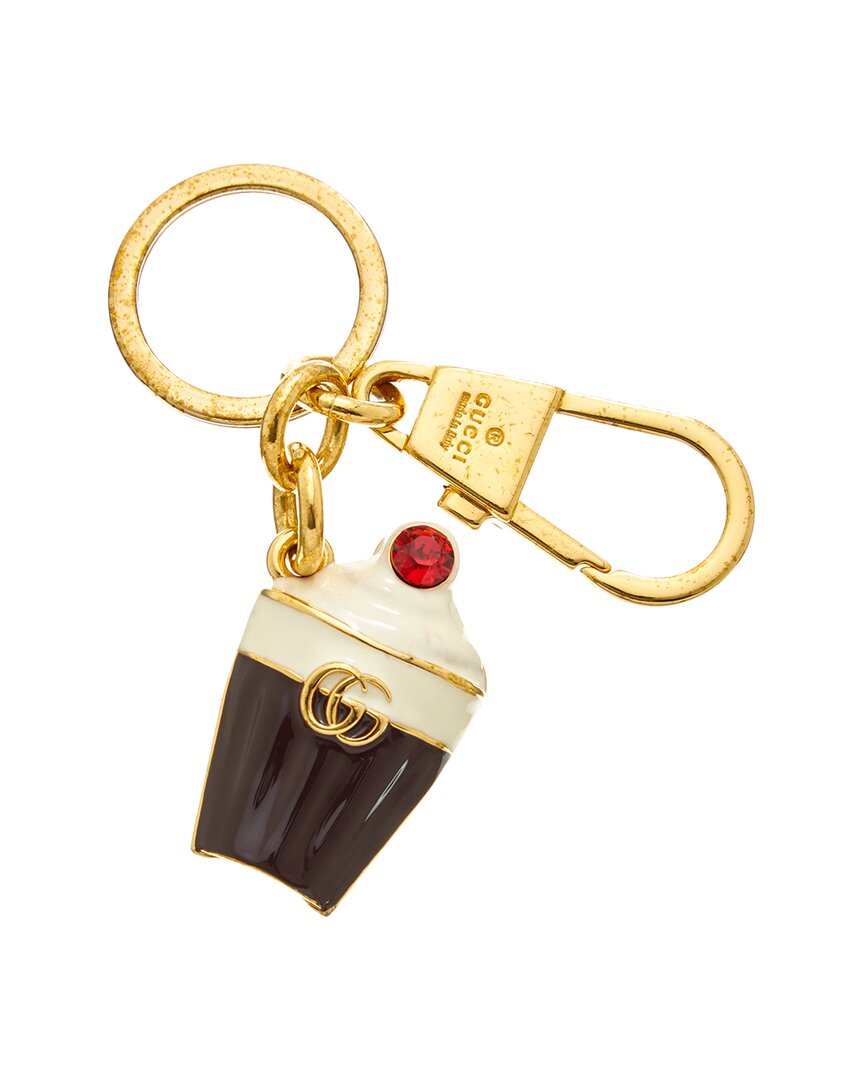 Gucci Double G Enamel Ice Cream Keychain