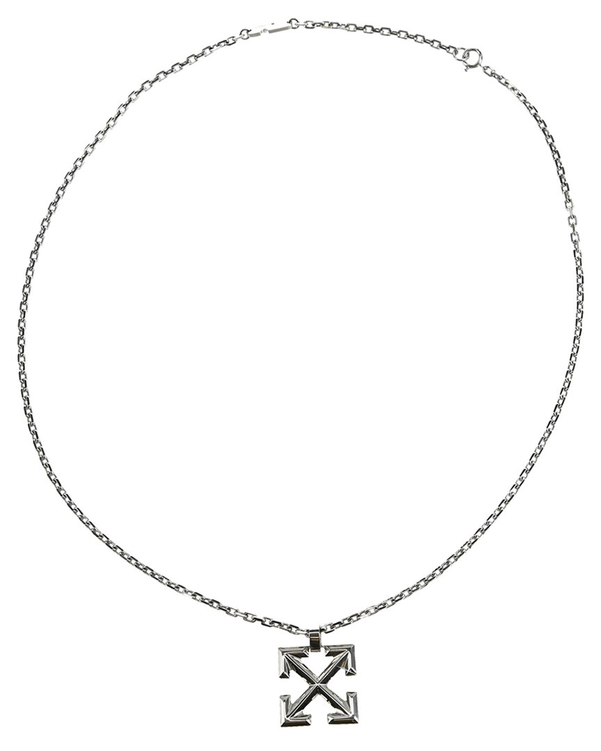 Off-White c/o Virgil Abloh Off-white Logo Rainbow Necklace Silver for Men