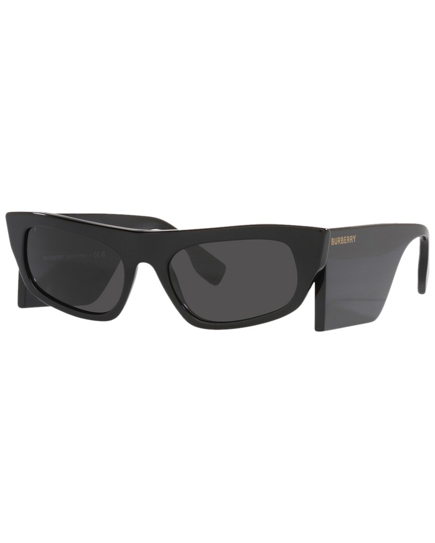 Shop Burberry Women's Be4385 55mm Sunglasses In Black