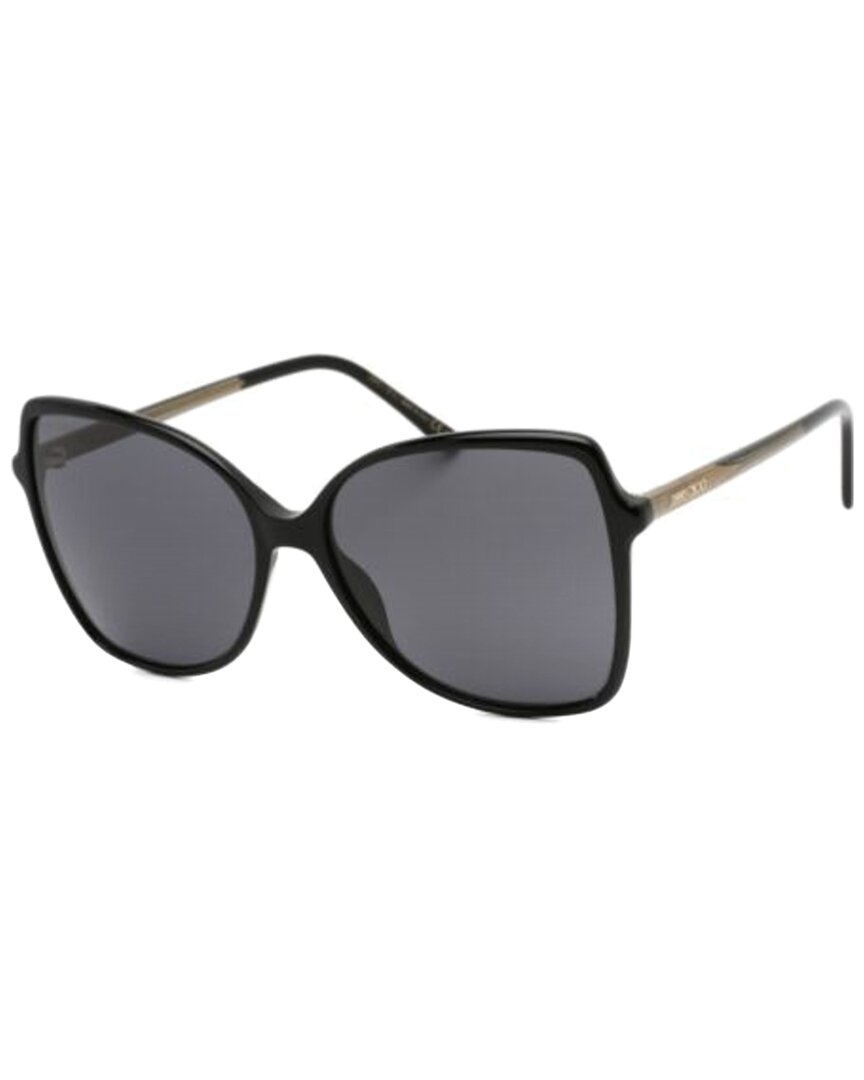 Jimmy Choo Women's Fedes-0807-ir 59mm Black Sunglasses In Black