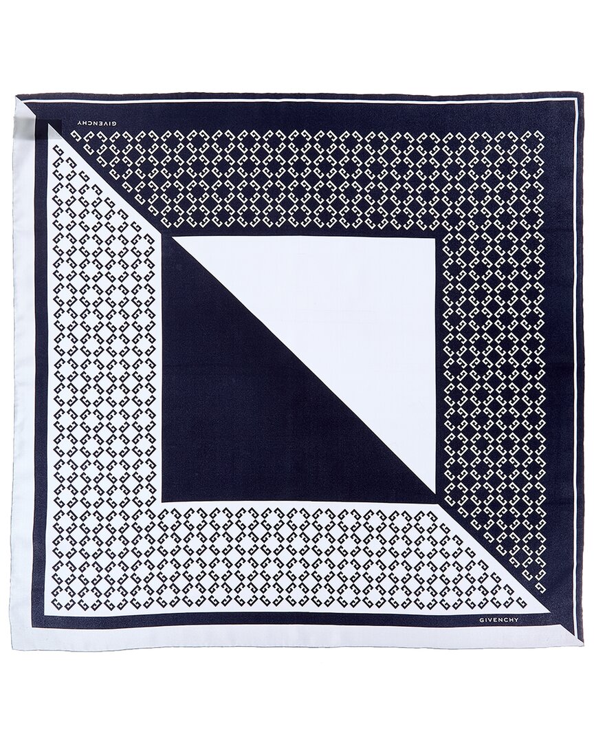 Givenchy Logo Silk Scarf In Multi