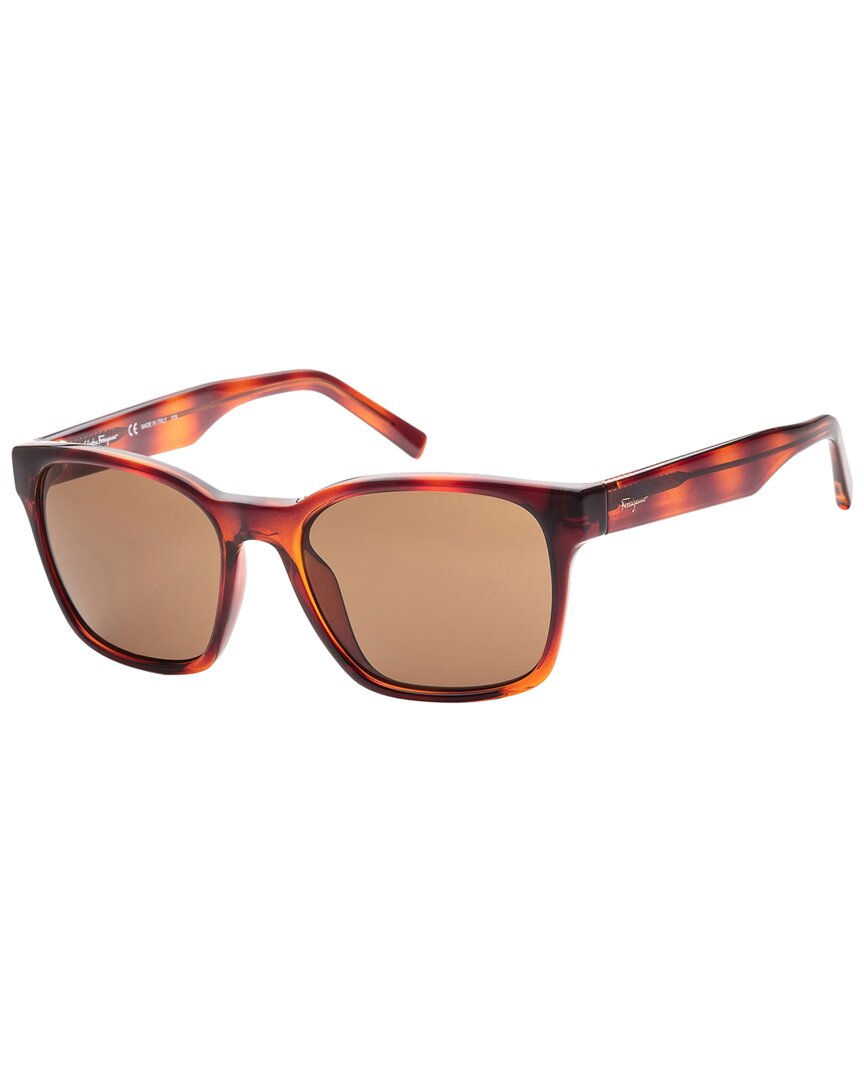 Ferragamo Green Square Ladies Sunglasses Sf959s 214 55 In  display picture 1