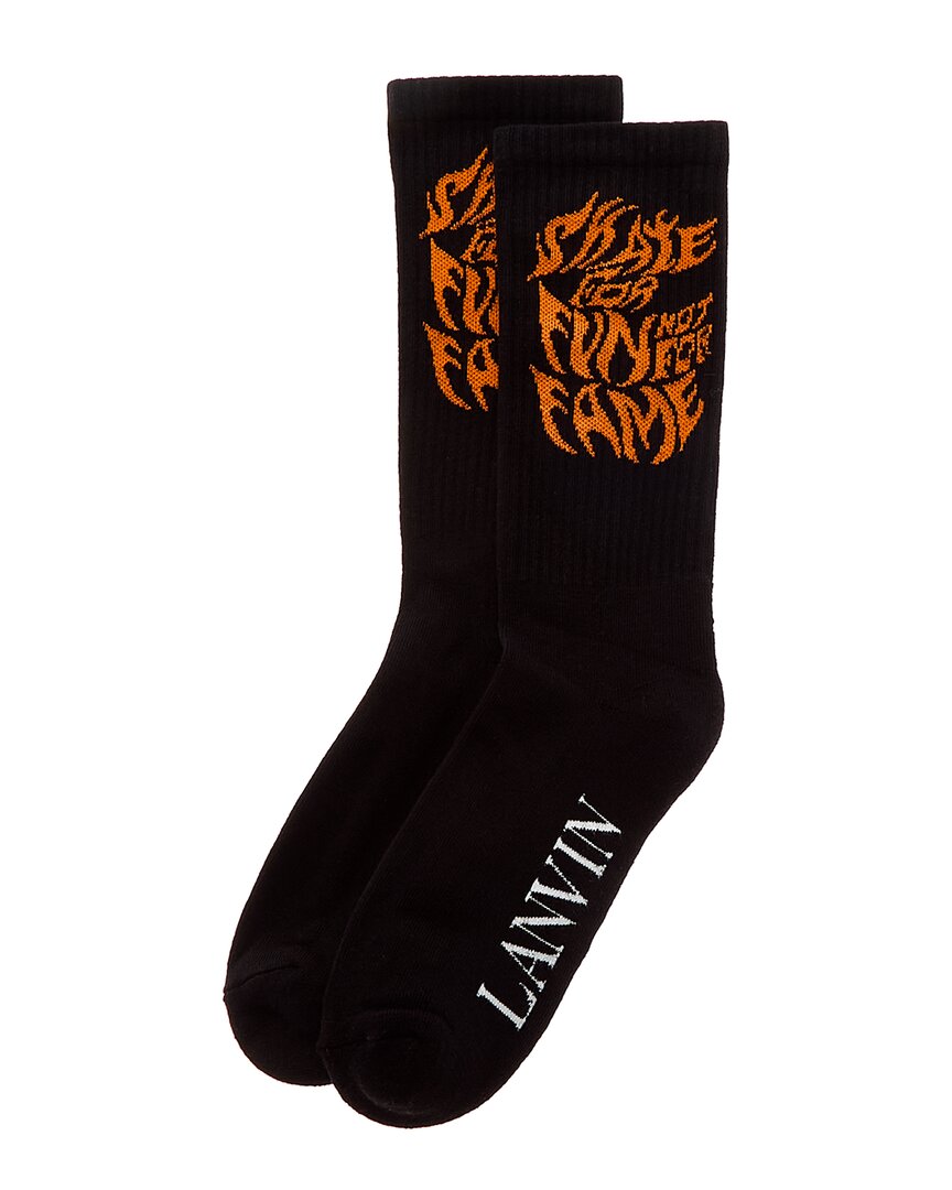 Lanvin Socks In Black