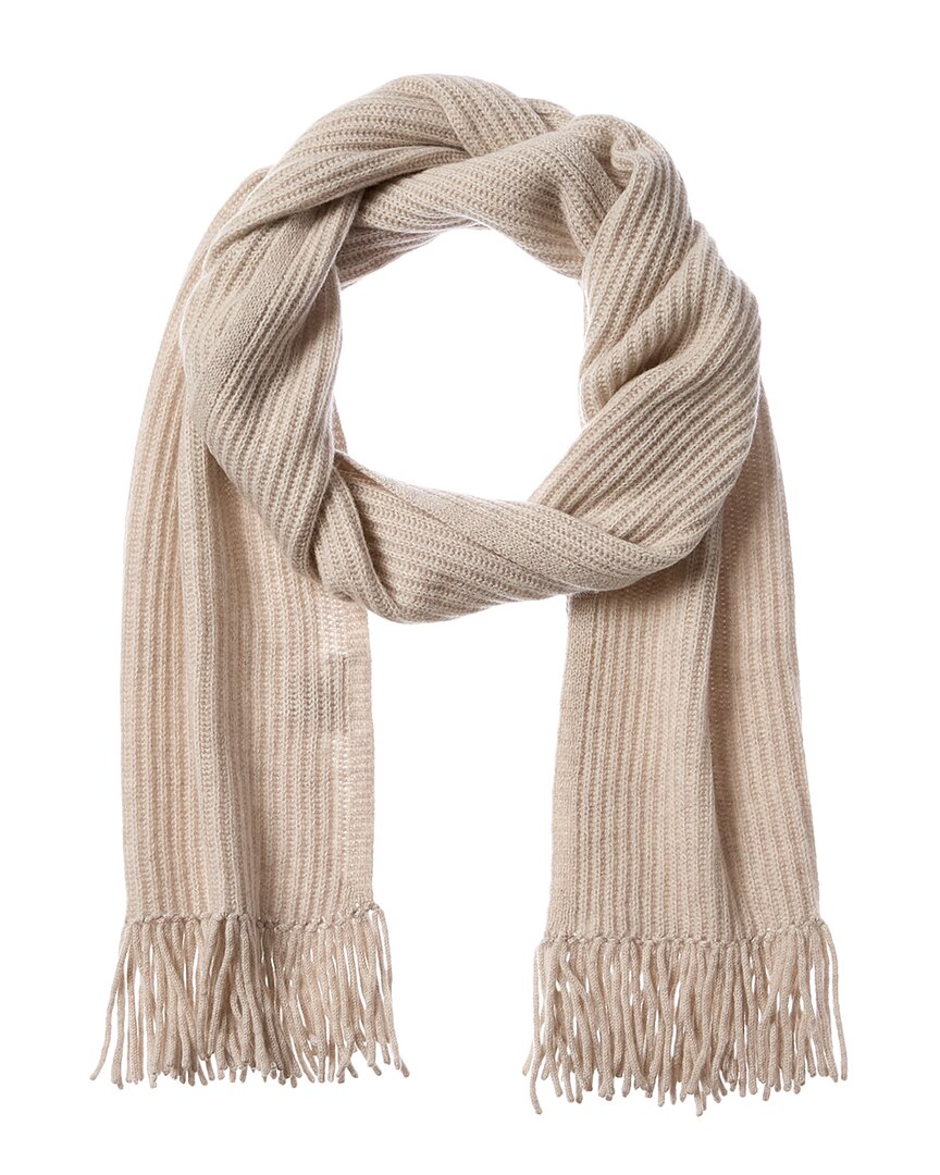 Shop Hannah Rose Hadley Shaker Fringe Cashmere Scarf In Brown