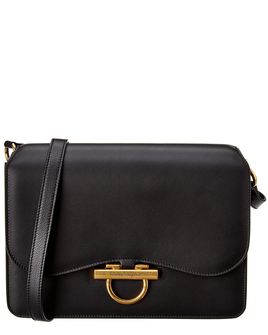 Salvatore Ferragamo Joanne Leather Shoulder Bag Women's | eBay