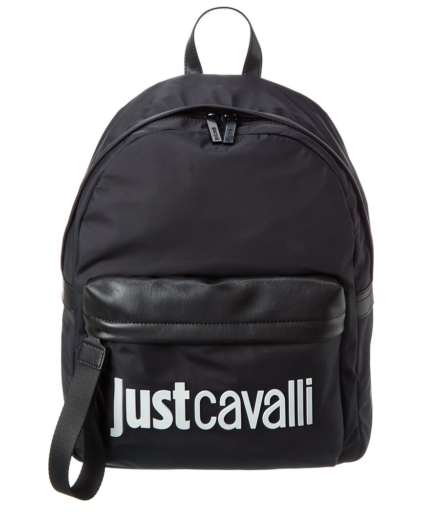 Just Cavalli Logo Backpack In Black